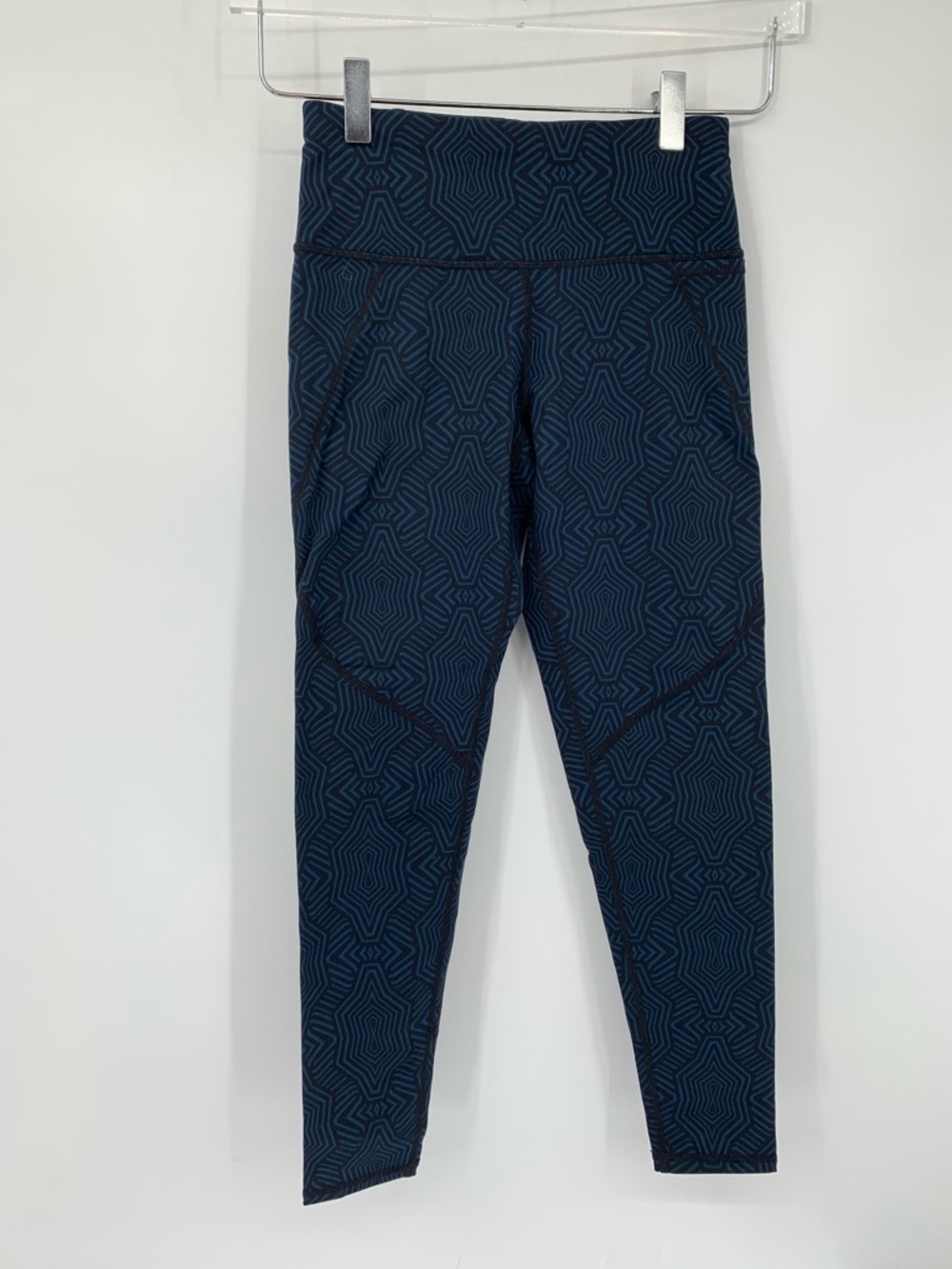 Sweaty Betty Power leggings compression yoga active Geo black navy blue new XS